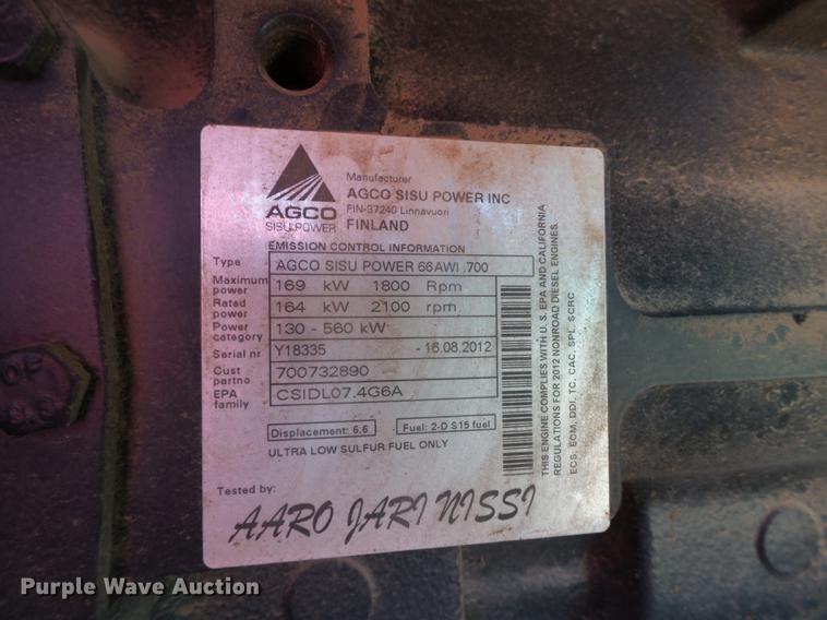 image for item DD1192 2013 Massey Ferguson WR9770 windrower