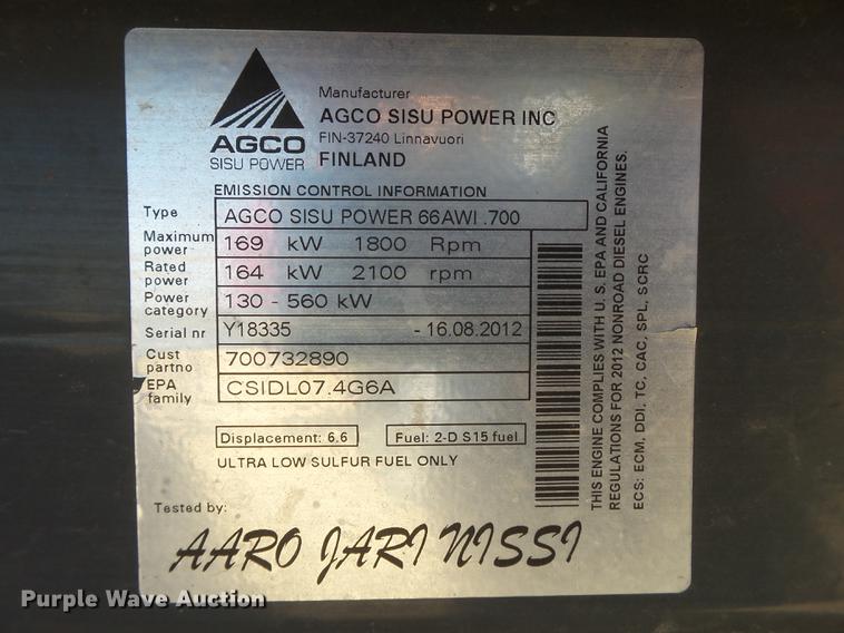 image for item DD1192 2013 Massey Ferguson WR9770 windrower