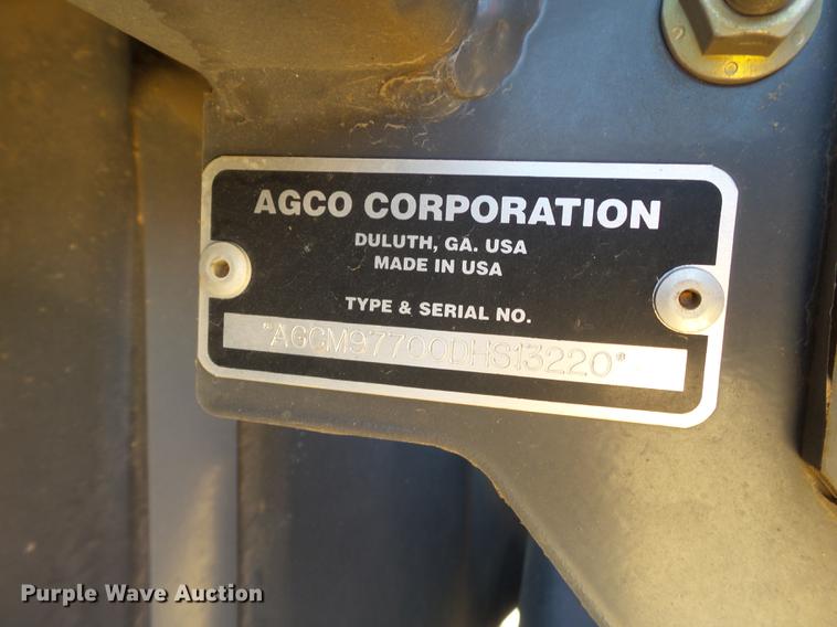 image for item DD1192 2013 Massey Ferguson WR9770 windrower