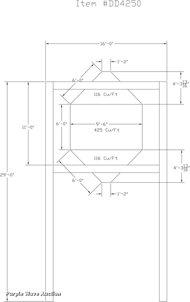 image for item DD4250 Structural steel storage bin frame with bin