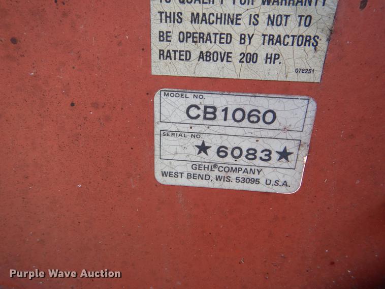 image for item DE1737 Gehl CB1060 forage harvester