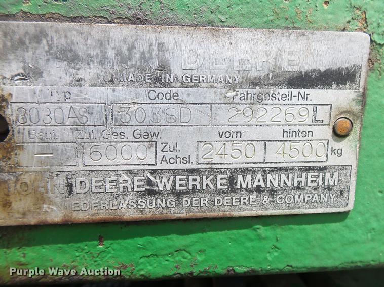 image for item DE3666 John Deere 3130 HFWD tractor