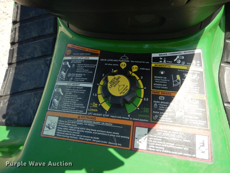 image for item EQ9959 John Deere X304 lawn mower