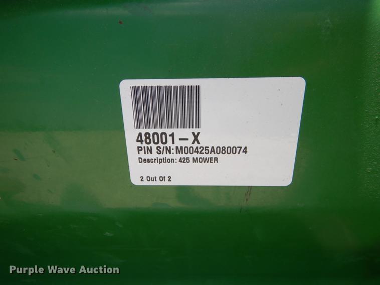 image for item EQ9963 John Deere 425 lawn mower