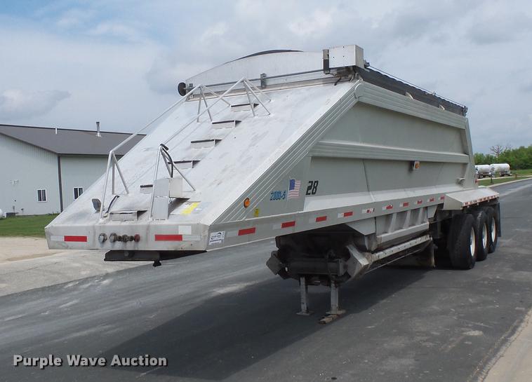 image for item DC1215 2001 Travis AL-30 bottom dump trailer
