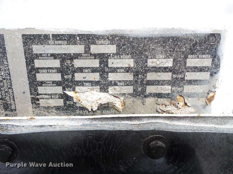 image for item DC1216 1998 Corn Belt S-4202-W bottom dump trailer