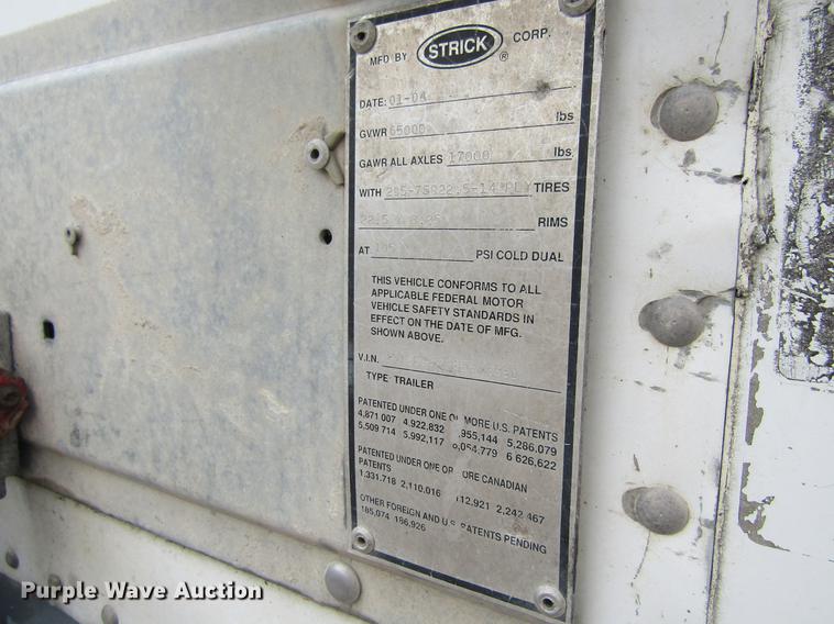 image for item DF3802 2005 Strick dry van trailer