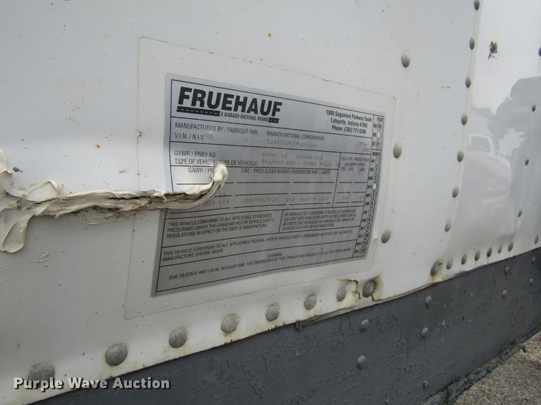 image for item DF3804 2000 Fruehauf dry van trailer