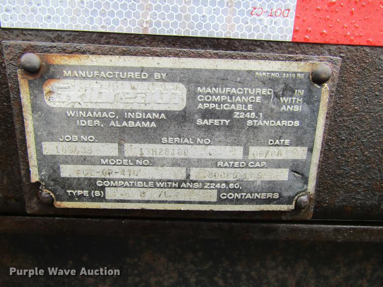 image for item DF3807 2007 Galbreath roll-off double container trailer