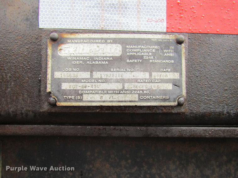 image for item DF3807 2007 Galbreath roll-off double container trailer