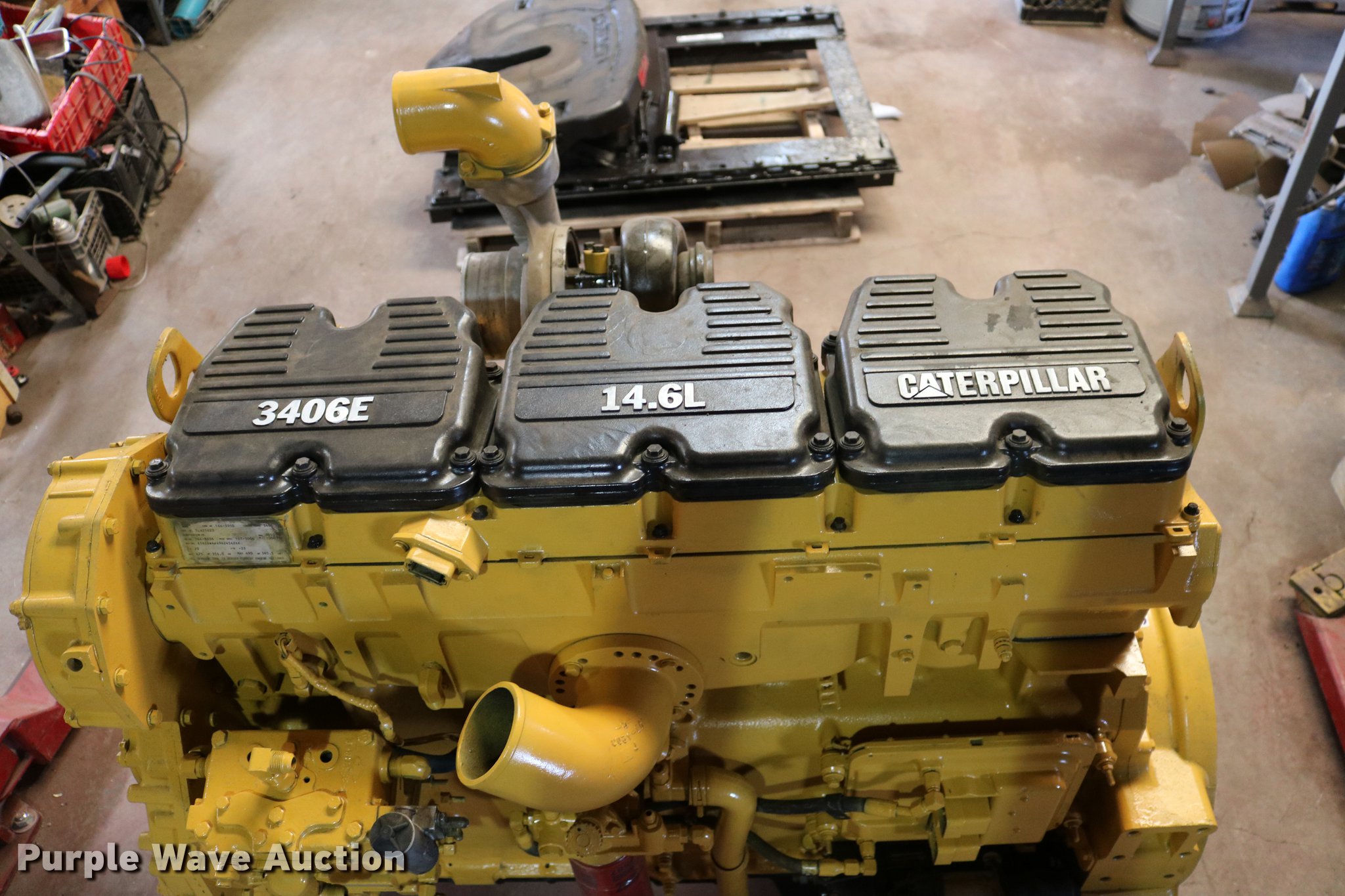 Caterpillar 3406 14.6L L6 turbo diesel engine in Russell, KS Item