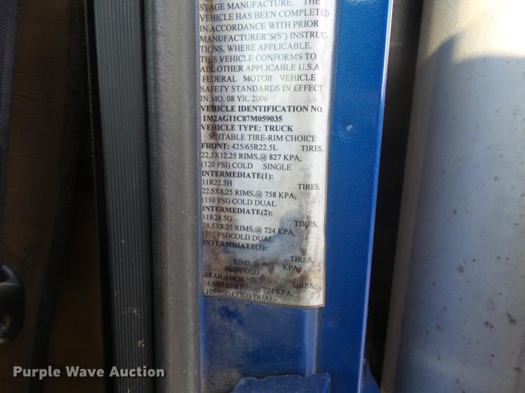 image for item DC7251 2007 Mack CV713 dump truck