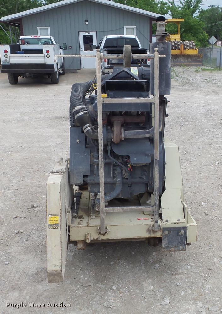 image for item DC7253 2004 Ingersoll Rand WS36 concrete saw and enclosed cargo trailer