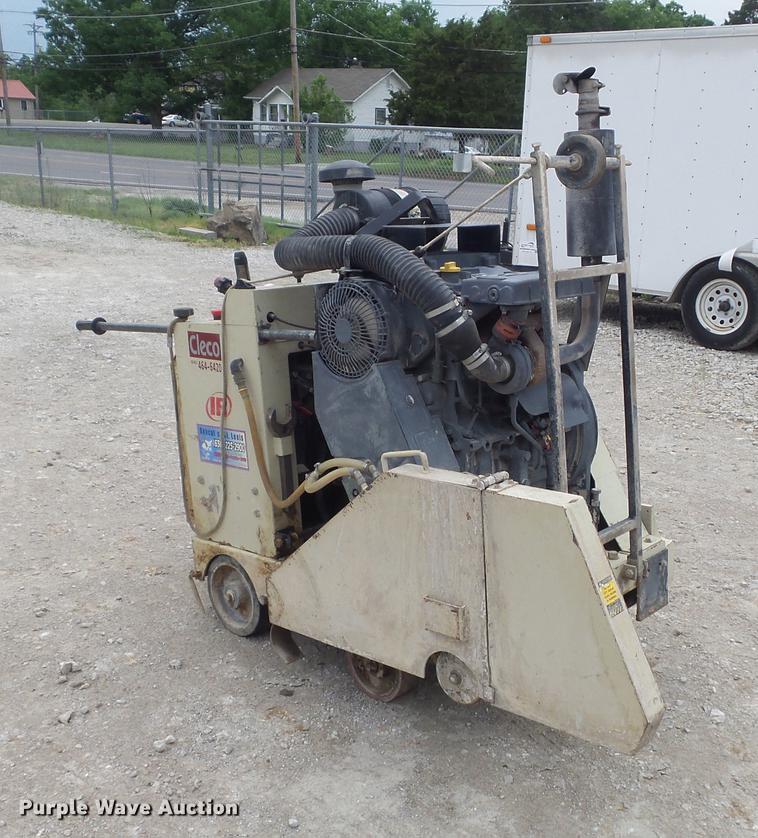 image for item DC7253 2004 Ingersoll Rand WS36 concrete saw and enclosed cargo trailer