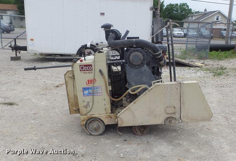 image for item DC7253 2004 Ingersoll Rand WS36 concrete saw and enclosed cargo trailer