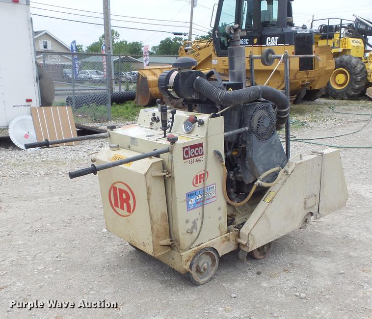 image for item DC7253 2004 Ingersoll Rand WS36 concrete saw and enclosed cargo trailer