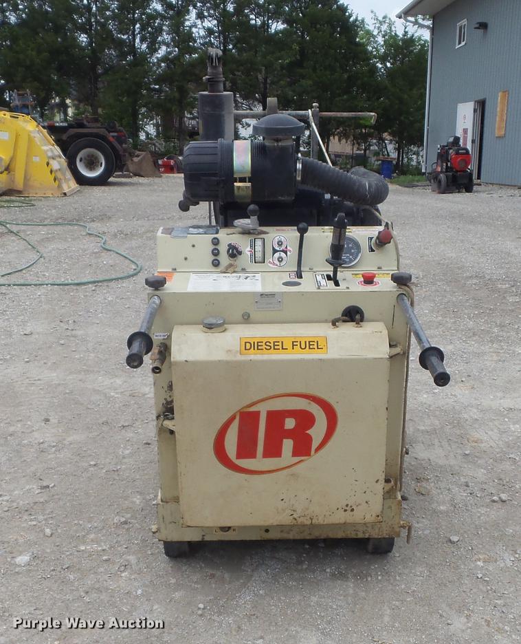 image for item DC7253 2004 Ingersoll Rand WS36 concrete saw and enclosed cargo trailer