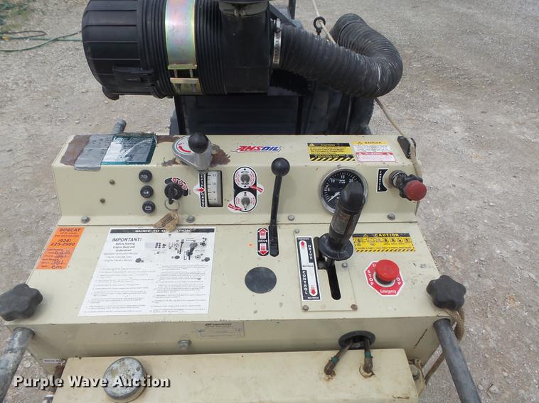 image for item DC7253 2004 Ingersoll Rand WS36 concrete saw and enclosed cargo trailer