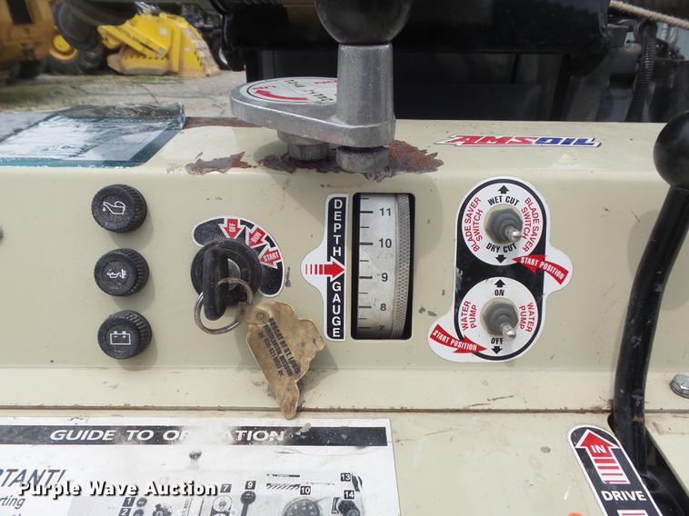 image for item DC7253 2004 Ingersoll Rand WS36 concrete saw and enclosed cargo trailer