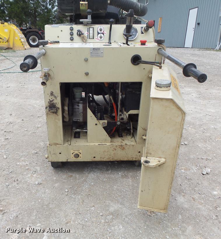 image for item DC7253 2004 Ingersoll Rand WS36 concrete saw and enclosed cargo trailer