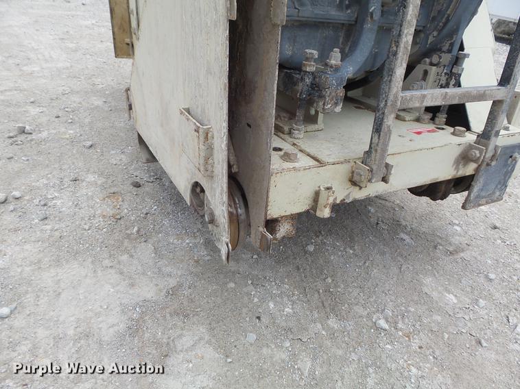 image for item DC7253 2004 Ingersoll Rand WS36 concrete saw and enclosed cargo trailer