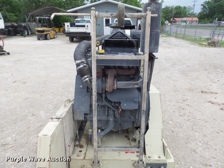 image for item DC7253 2004 Ingersoll Rand WS36 concrete saw and enclosed cargo trailer