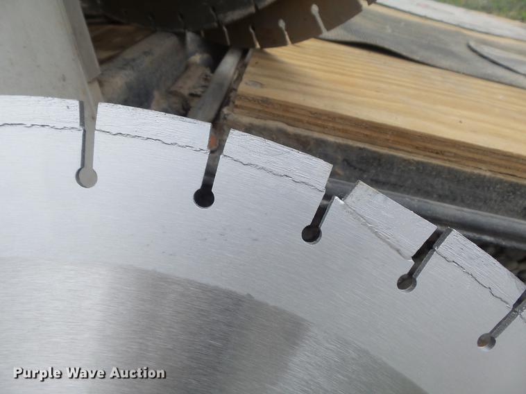 image for item DC7253 2004 Ingersoll Rand WS36 concrete saw and enclosed cargo trailer