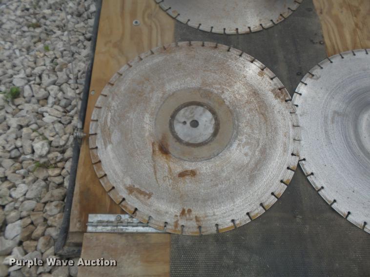 image for item DC7253 2004 Ingersoll Rand WS36 concrete saw and enclosed cargo trailer