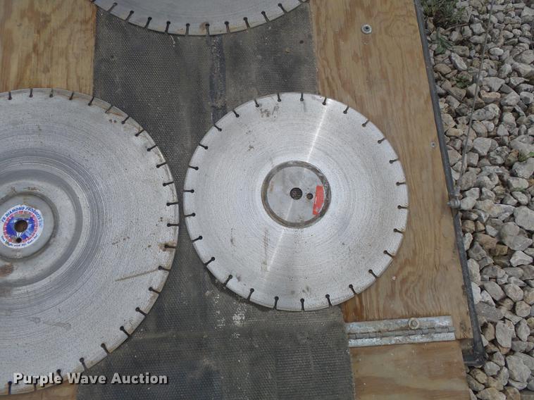 image for item DC7253 2004 Ingersoll Rand WS36 concrete saw and enclosed cargo trailer