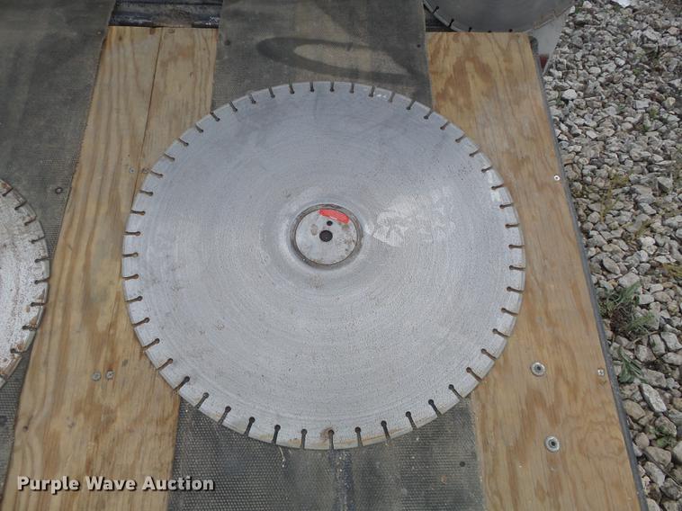 image for item DC7253 2004 Ingersoll Rand WS36 concrete saw and enclosed cargo trailer