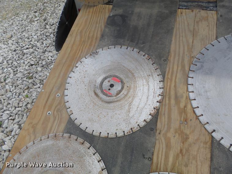 image for item DC7253 2004 Ingersoll Rand WS36 concrete saw and enclosed cargo trailer