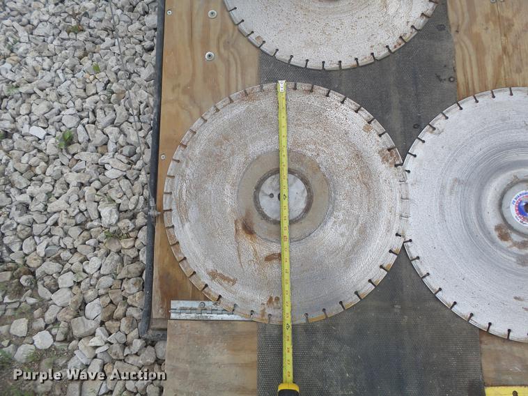 image for item DC7253 2004 Ingersoll Rand WS36 concrete saw and enclosed cargo trailer