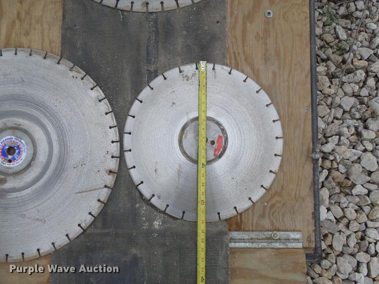 image for item DC7253 2004 Ingersoll Rand WS36 concrete saw and enclosed cargo trailer