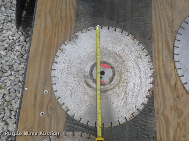 image for item DC7253 2004 Ingersoll Rand WS36 concrete saw and enclosed cargo trailer