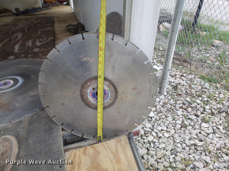 image for item DC7253 2004 Ingersoll Rand WS36 concrete saw and enclosed cargo trailer