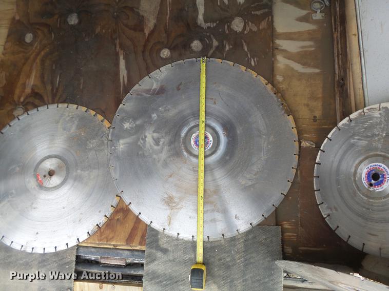 image for item DC7253 2004 Ingersoll Rand WS36 concrete saw and enclosed cargo trailer