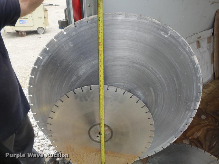 image for item DC7253 2004 Ingersoll Rand WS36 concrete saw and enclosed cargo trailer