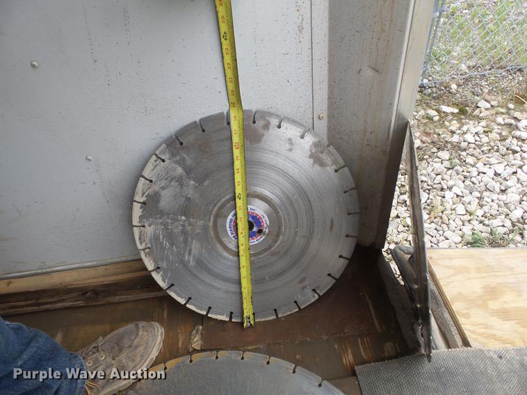 image for item DC7253 2004 Ingersoll Rand WS36 concrete saw and enclosed cargo trailer