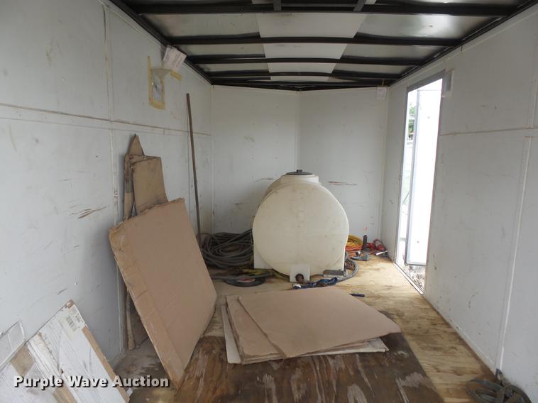 image for item DC7253 2004 Ingersoll Rand WS36 concrete saw and enclosed cargo trailer