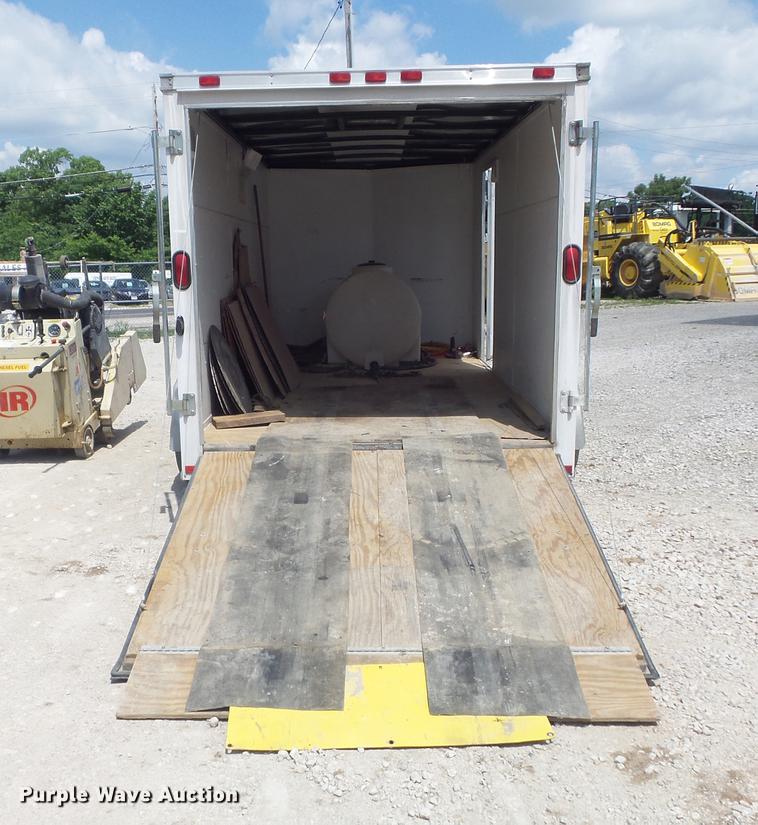 image for item DC7253 2004 Ingersoll Rand WS36 concrete saw and enclosed cargo trailer