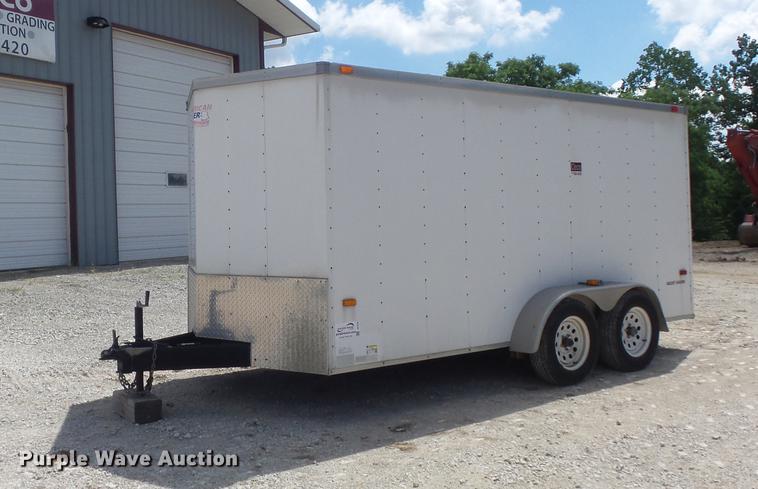 image for item DC7253 2004 Ingersoll Rand WS36 concrete saw and enclosed cargo trailer