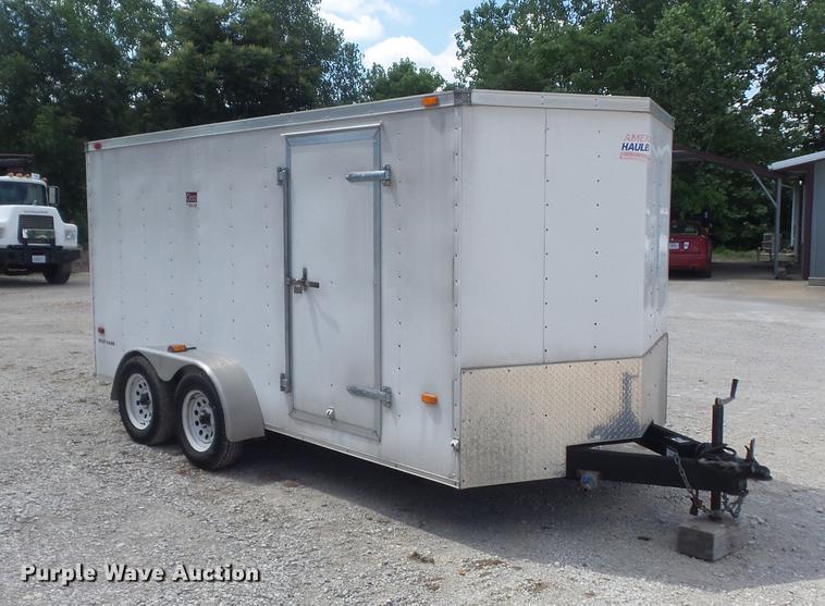 image for item DC7253 2004 Ingersoll Rand WS36 concrete saw and enclosed cargo trailer
