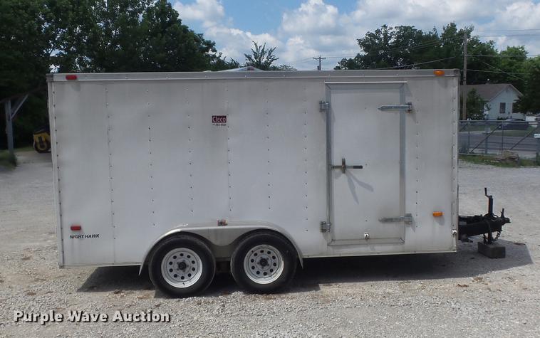 image for item DC7253 2004 Ingersoll Rand WS36 concrete saw and enclosed cargo trailer