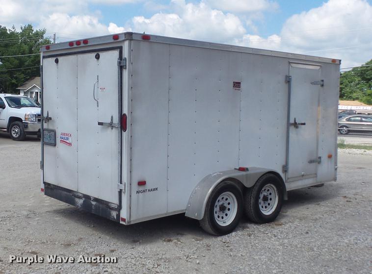 image for item DC7253 2004 Ingersoll Rand WS36 concrete saw and enclosed cargo trailer