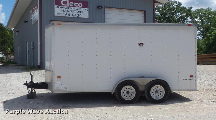 image for item DC7253 2004 Ingersoll Rand WS36 concrete saw and enclosed cargo trailer