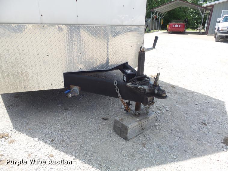 image for item DC7253 2004 Ingersoll Rand WS36 concrete saw and enclosed cargo trailer