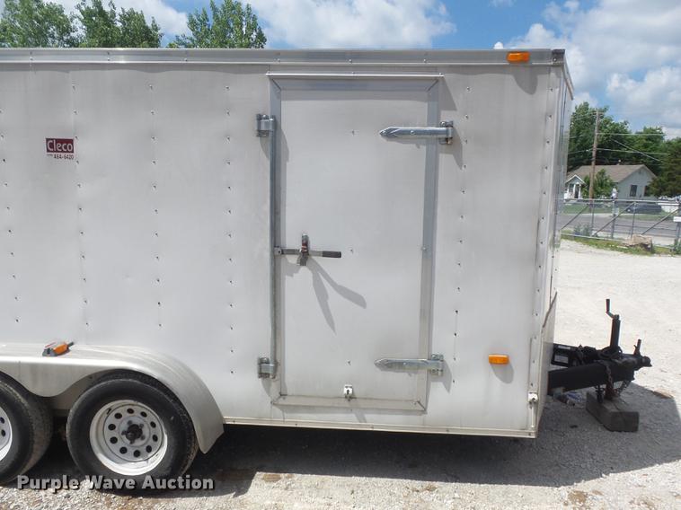 image for item DC7253 2004 Ingersoll Rand WS36 concrete saw and enclosed cargo trailer