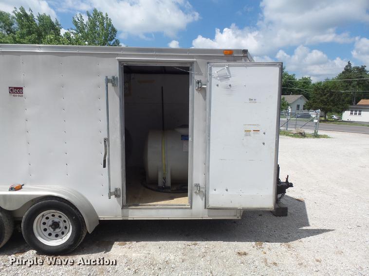 image for item DC7253 2004 Ingersoll Rand WS36 concrete saw and enclosed cargo trailer