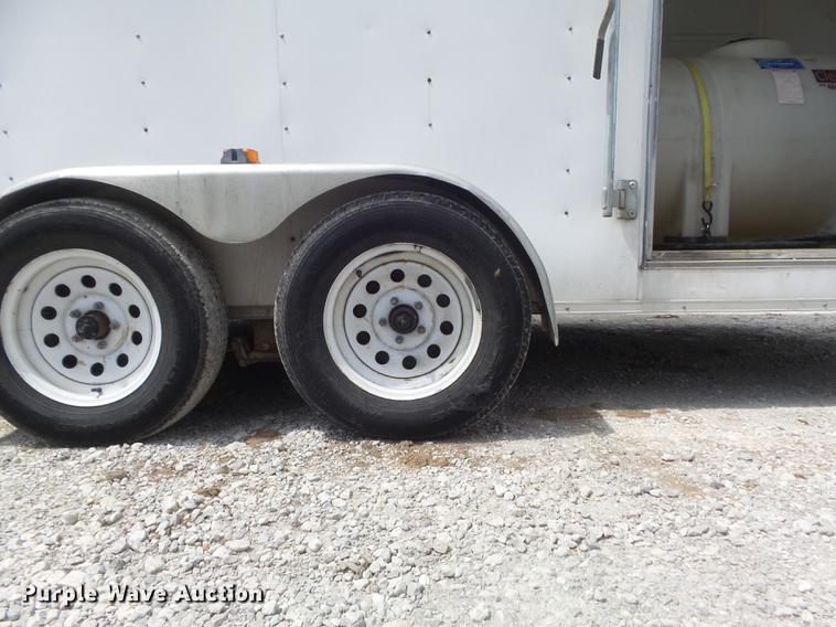 image for item DC7253 2004 Ingersoll Rand WS36 concrete saw and enclosed cargo trailer