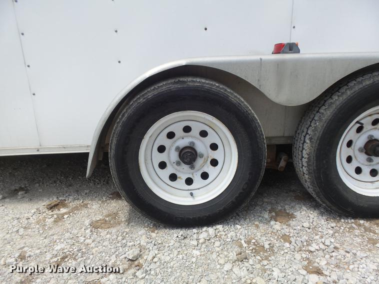 image for item DC7253 2004 Ingersoll Rand WS36 concrete saw and enclosed cargo trailer